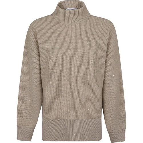 Cashmere Blend Wool Sweater - Größe S - BRUNELLO CUCINELLI - Modalova