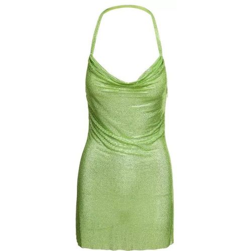 Green Halterneck Backless Cowl Effect Minidress In - Größe 38 - green - Giuseppe Di Morabito - Modalova