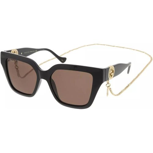 Sonnenbrille - GG1023S-005 54 Sunglass Woman Injection - Gr. unisize - in Schwarz - für Damen - Gucci - Modalova
