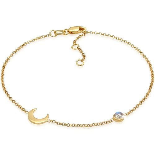 Armbänder - Armband Halbmond Astro Labradorit 375 Gelbgold - Gr. 16 CM - in - für Damen - Elli - Modalova