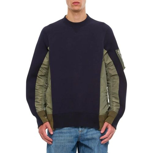 Sponge Sweat X Nylon Twill Pullover - Größe 1 - Sacai - Modalova