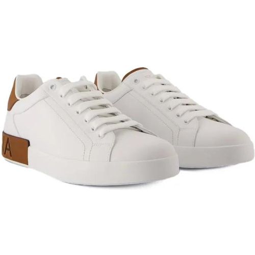 Sneakers - Low Top Sneakers - Leather - White - Gr. 41 (EU) - in - für Damen - Dolce&Gabbana - Modalova