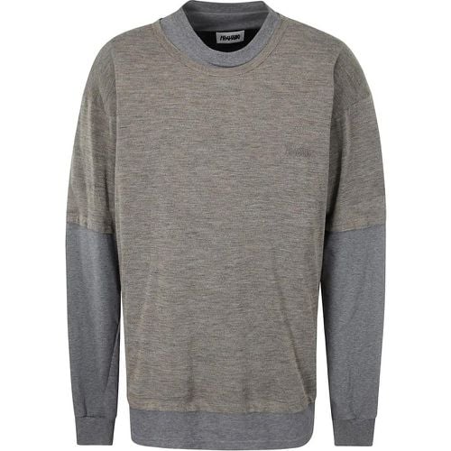 Wool And Padding Long-Sleeved T-Shirt - Größe S - Magliano - Modalova