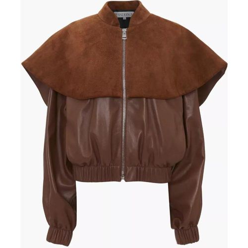 JW ANDERSON Cognacbraune Lederjacke - Größe 38 - J.W.Anderson - Modalova