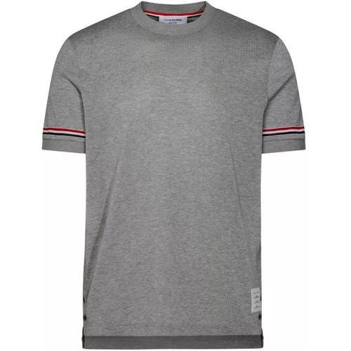 Gray Cotton T-Shirt - Größe 1 - gray - Thom Browne - Modalova