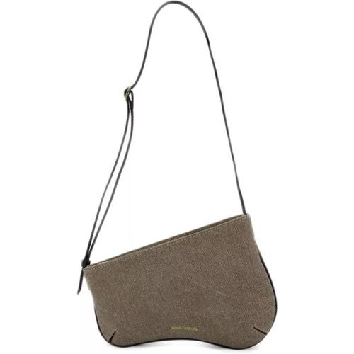 Shopper - Mini Curve Hobo Bag - Grey/Black - Denim - Gr. unisize - in - für Damen - Manu Atelier - Modalova