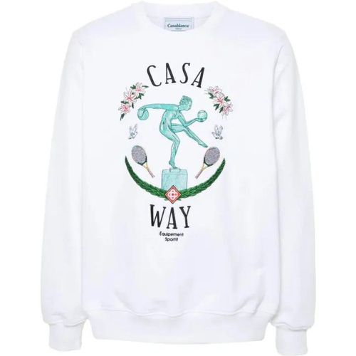 Statue En Marbre Embroidered Sweatshirt - Größe L - Casablanca - Modalova