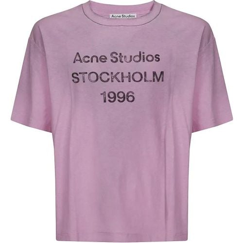 Logoed T-Shirt - Größe XXS - Acne Studios - Modalova