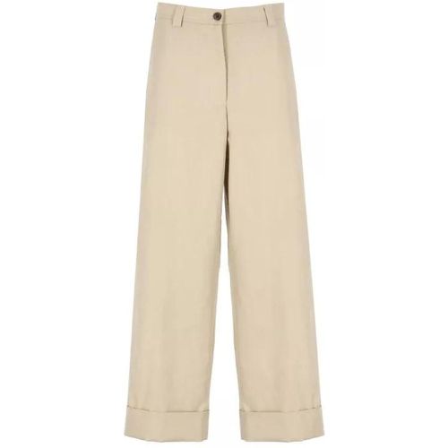 Beige Cotton Pants - Größe 40 - Dries Van Noten - Modalova