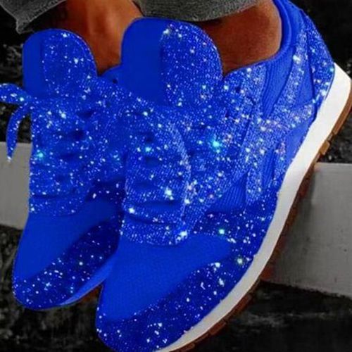 Women Muffin Rhinestone New Crystal Platform Sneakers - Just Fashion Now - Modalova