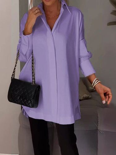 Plain Casual Blouse - Just Fashion Now - Modalova