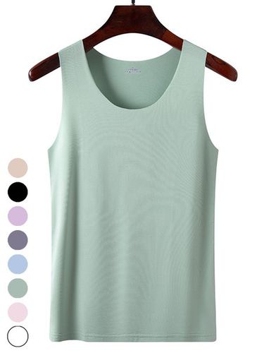 Casual Plain Tank Top - Just Fashion Now - Modalova