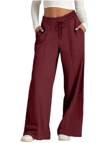 Casual Loose Plain Pants - Just Fashion Now - Modalova