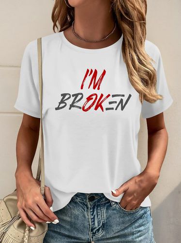 Im ok Im Broken Casual Unisex Tee - Just Fashion Now - Modalova