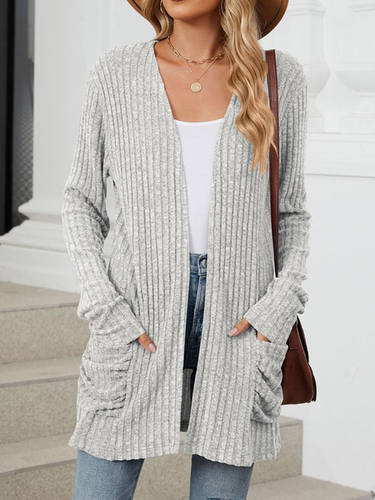 Casual Plain Kimono - Just Fashion Now - Modalova