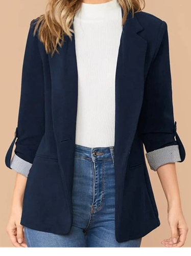 Casual Loose Blazer - Just Fashion Now - Modalova