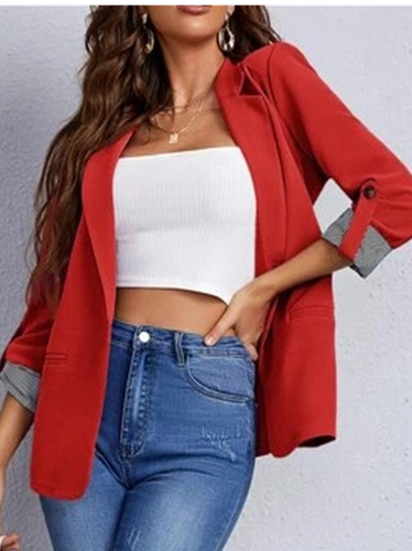 Casual Loose Blazer - Just Fashion Now - Modalova