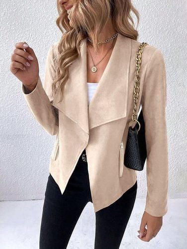 Plain Casual Jacket - Just Fashion Now - Modalova