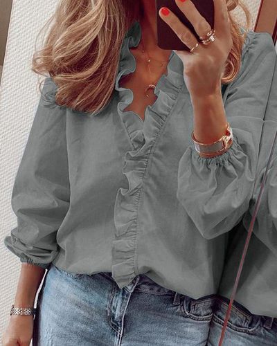 Casual Loose Blouse - Just Fashion Now - Modalova