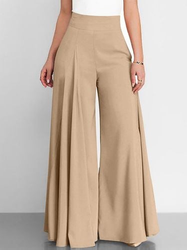 Casual Loose Plain Pants - Just Fashion Now - Modalova