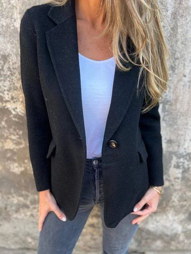 Casual Lapel Collar Loose Blazer - Just Fashion Now - Modalova