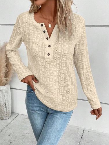 Plain Casual Blouse - Just Fashion Now - Modalova