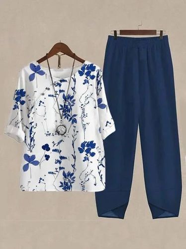 Loose Casual Abstract Others Two-Piece Set - Just Fashion Now - Modalova