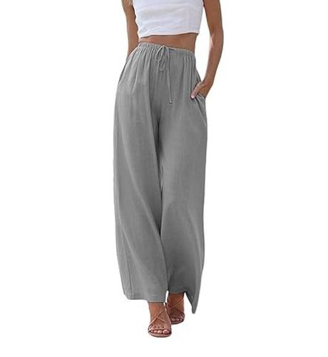 Women's H-Line Straight Pants Daily Going Out Pants Apricot Casual Plain Spring/Fall Pants - Just Fashion Now - Modalova