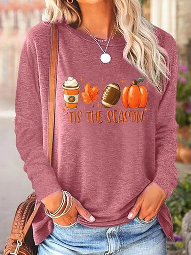 Halloween Jersey Casual Blouse - Just Fashion Now - Modalova