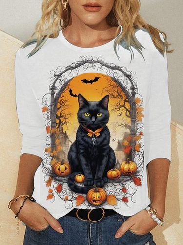 Cute Halloween Design Long-Sleeved T-Shirt - Just Fashion Now - Modalova