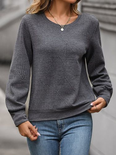 Crew Neck Casual Sweatshirt - Just Fashion Now - Modalova