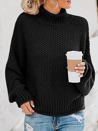 Turtleneck Casual Yarn/Wool Yarn Sweater - Just Fashion Now - Modalova