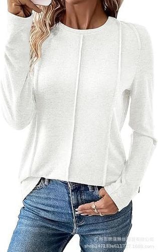 Plain Casual T-Shirt - Just Fashion Now - Modalova