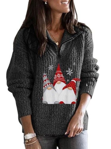 Casual Christmas Turtleneck Sweater - Just Fashion Now - Modalova