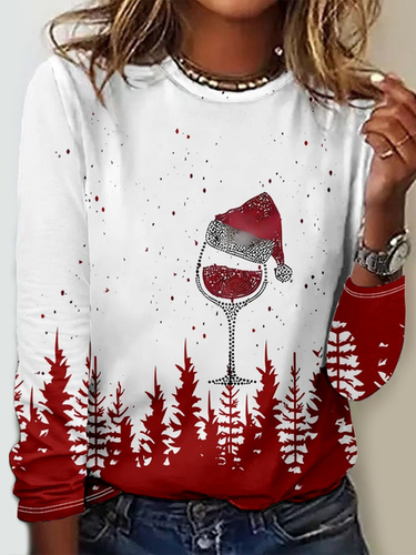 Casual Christmas T-Shirt - Just Fashion Now - Modalova