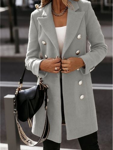 Loose Casual Plain Blazer - Just Fashion Now - Modalova