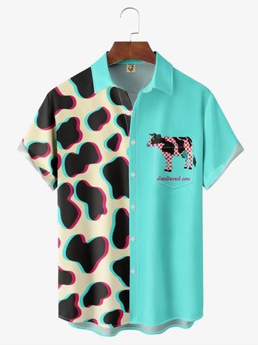 Andreea Dumuta X HARDADDY® Geometric Retro Cow Shirt - Modetalente - Modalova