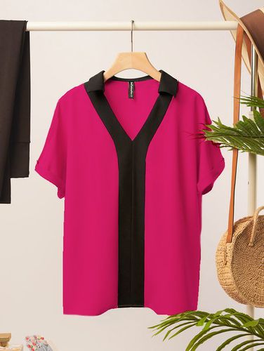 Loose Plain Simple Shirt - Just Fashion Now - Modalova