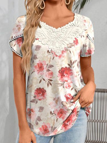 Floral Elegant Lace Shirt - Just Fashion Now - Modalova