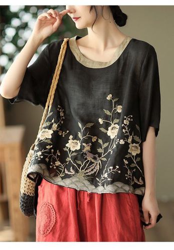Loose Floral Casual Blouse - Just Fashion Now - Modalova