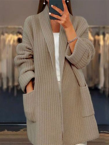 Casual Wool/Knitting Loose Cardigan - Just Fashion Now - Modalova