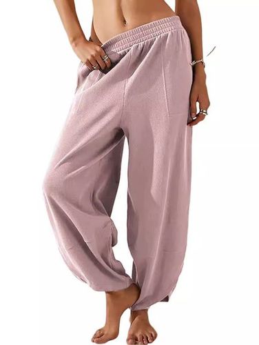 Women's H-Line Bloomers Daily Going Out Pants Black Casual Plain Spring/Fall Pants - Just Fashion Now - Modalova