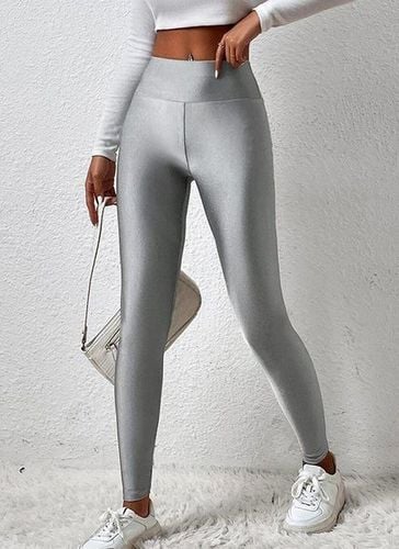 Casual Plain Tight Leggings - Just Fashion Now - Modalova