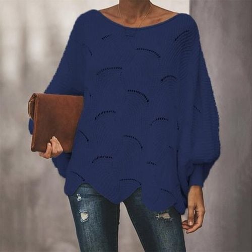 Yarn/Wool Yarn Casual Sweater - Just Fashion Now - Modalova