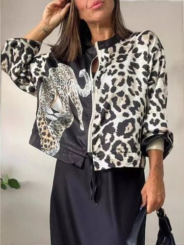 Leopard Casual Others Jacket - Just Fashion Now - Modalova