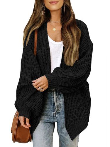 Others Casual Balloon Sleeve Wool/Knitting Cardigan - Just Fashion Now - Modalova