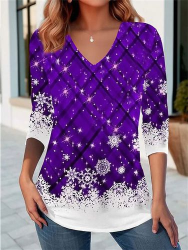 Jersey Casual Christmas T-Shirt - Just Fashion Now - Modalova