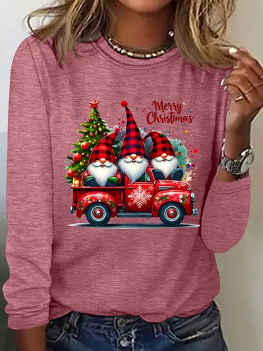 Merry Christmas Casual Long Sleeve Shirt - Just Fashion Now - Modalova