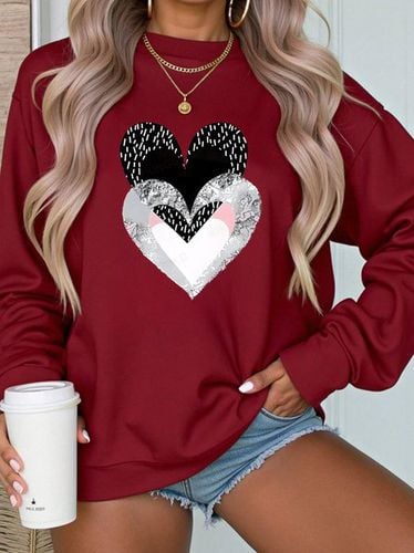 Crew Neck Casual Sweatshirt - Just Fashion Now - Modalova