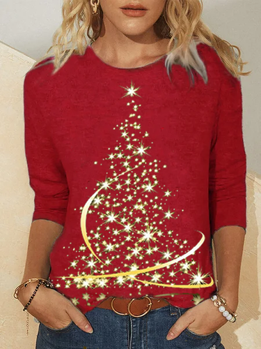 Christmas tree Crew Neck T-shirt - Modetalente - Modalova